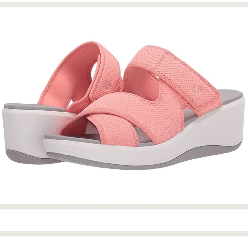 Clark’s Cloudsteppers Women's Step Cali Wave Wedge Sandals size 7